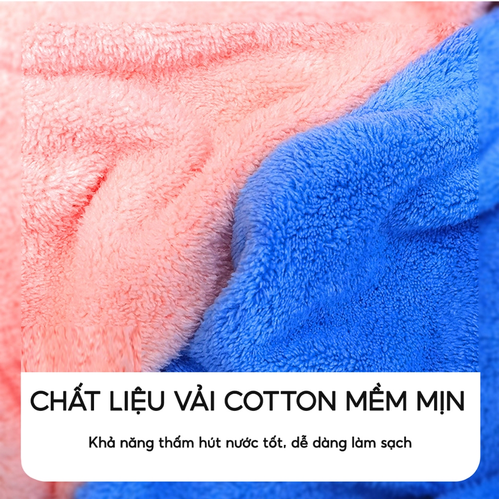 Mũ ủ tóc chùm đầu nhanh khô JYoohome Vải mềm mại, Khăn quấn ủ tóc thấm hút nước Khăn lau tóc gội đầu