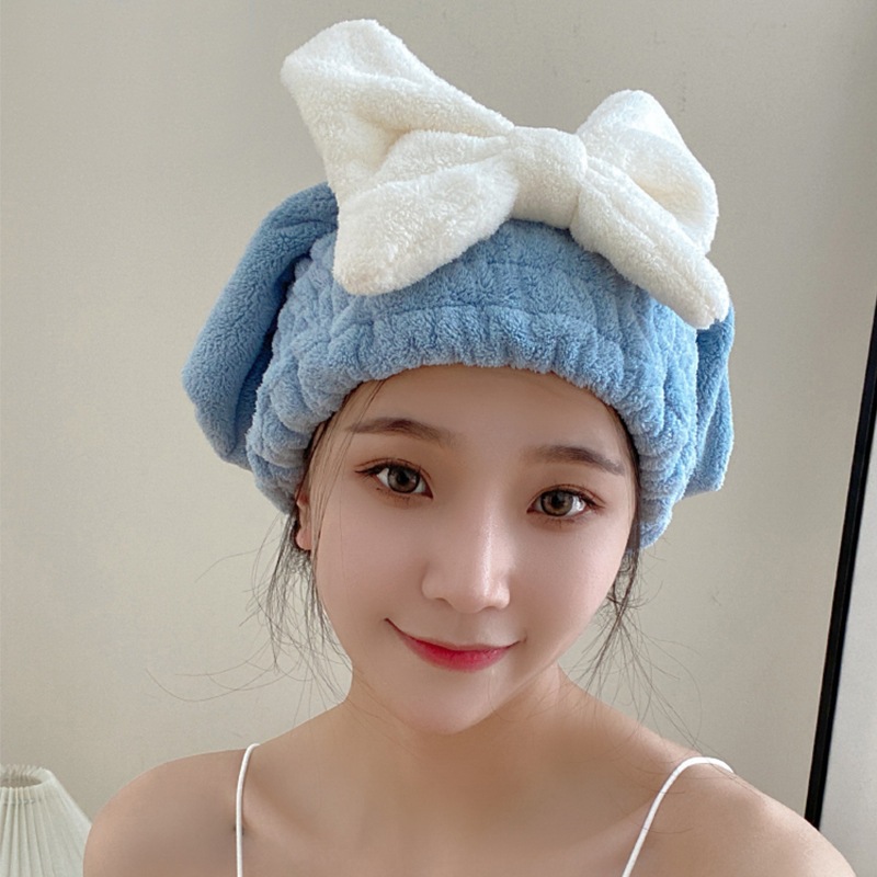 Mũ ủ tóc chùm đầu nhanh khô JYoohome Vải mềm mại, Khăn quấn ủ tóc thấm hút nước Khăn lau tóc gội đầu