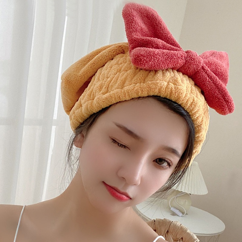 Mũ ủ tóc chùm đầu nhanh khô JYoohome Vải mềm mại, Khăn quấn ủ tóc thấm hút nước Khăn lau tóc gội đầu