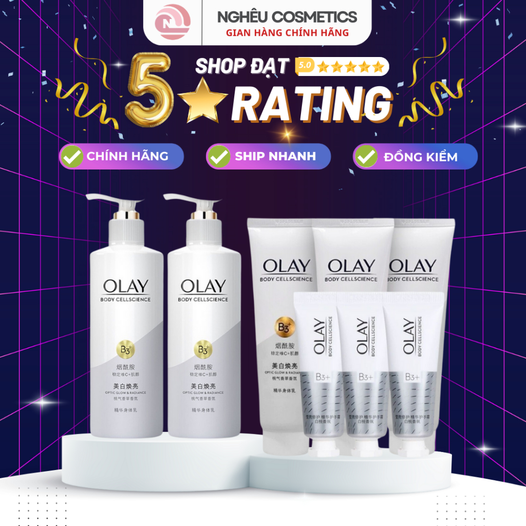 Set Olay 8 Món Dưỡng Da Olay B3 Retinol Whitening Bản Siêu Trắng Da ...
