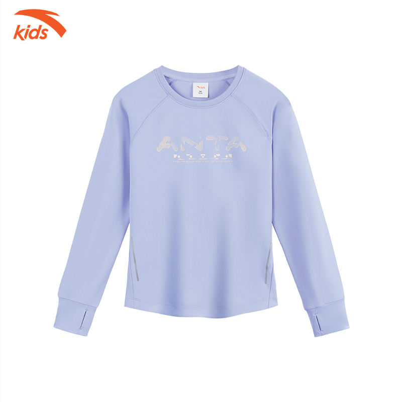 Áo thun dài tay bé gái running Anta Kids W362335702