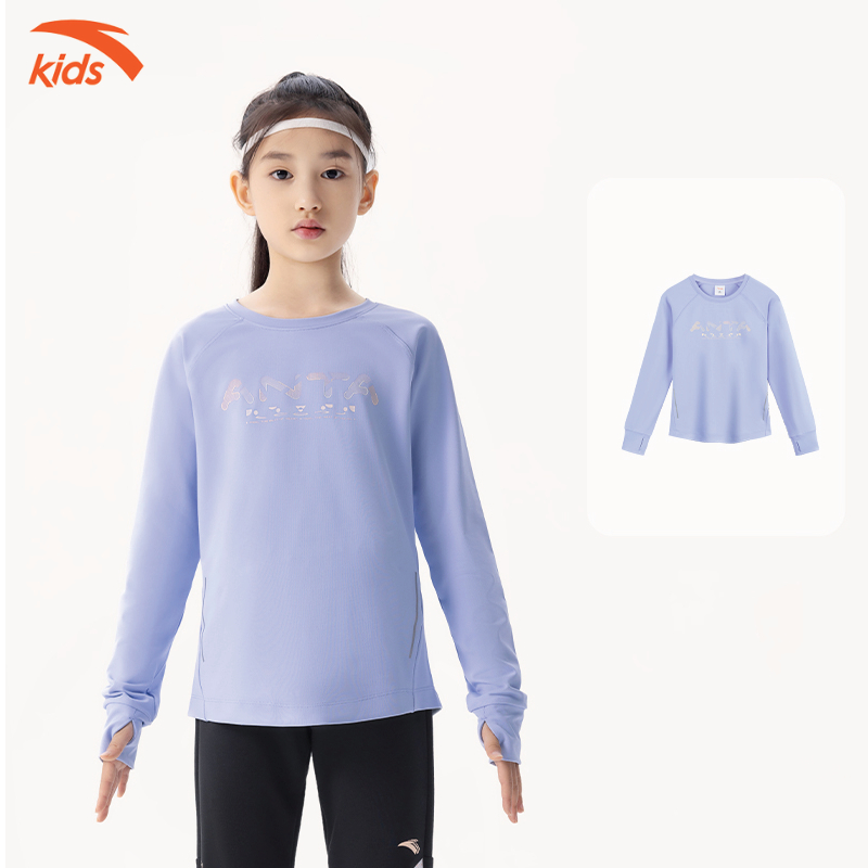 Áo thun dài tay bé gái running Anta Kids W362335702