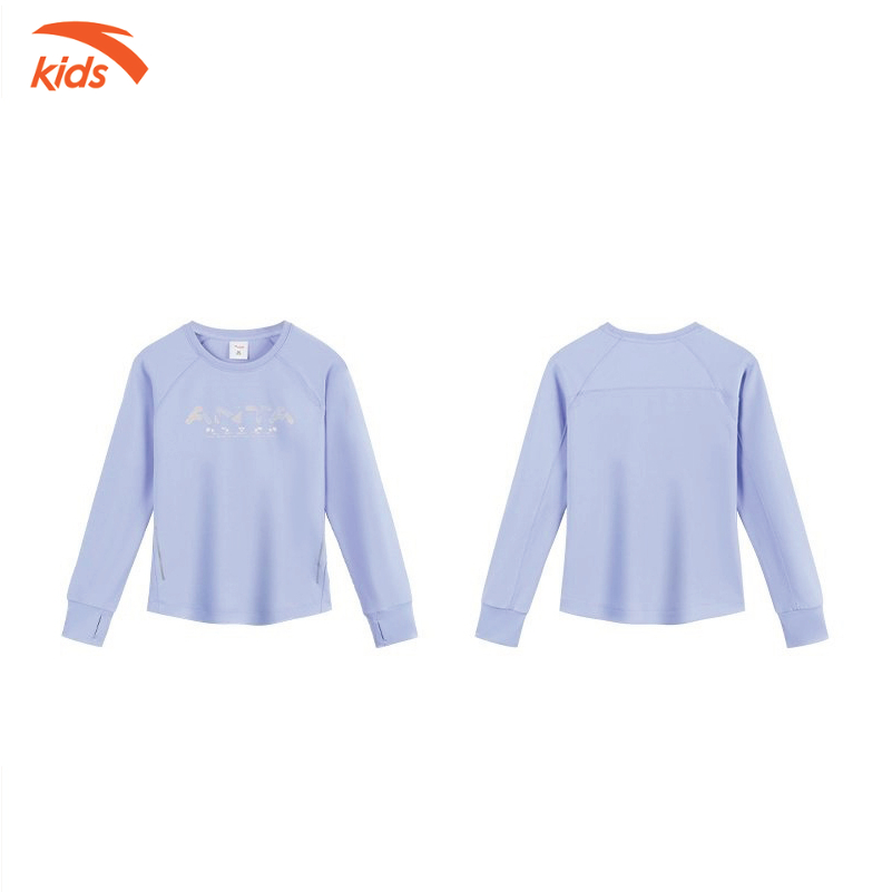 Áo thun dài tay bé gái running Anta Kids W362335702