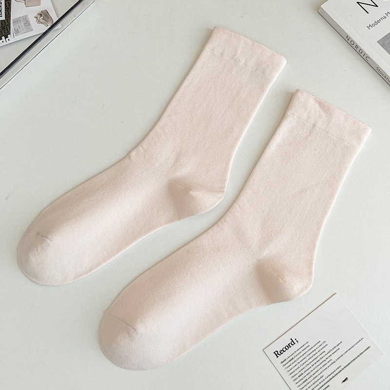 [QUÀ TẶNG KHÔNG BÁN]Tất cổ cao nam nữ, Vớ trơn cổ bo chất Cotton cao cấp