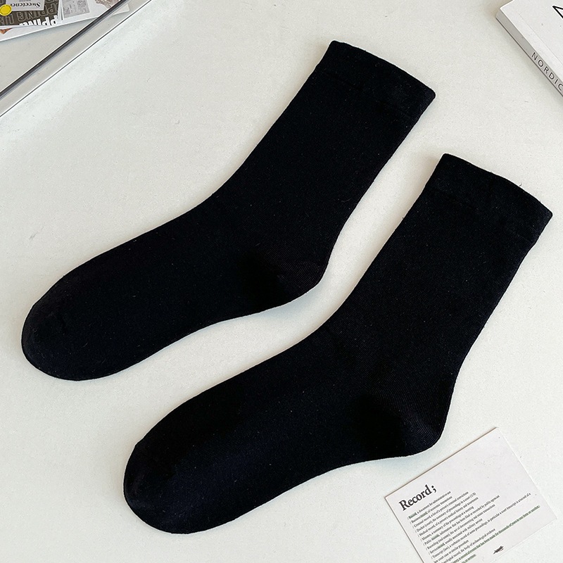 [QUÀ TẶNG KHÔNG BÁN]Tất cổ cao nam nữ, Vớ trơn cổ bo chất Cotton cao cấp