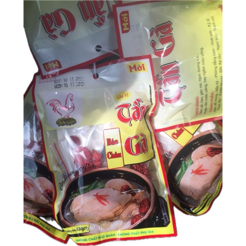 Tần gà/tiềm gà Bảo Châu 11 vị gia vị tần gà tiện lợi 100g