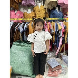 Đồ tay phồng chất liệu gấm dành cho bé gái