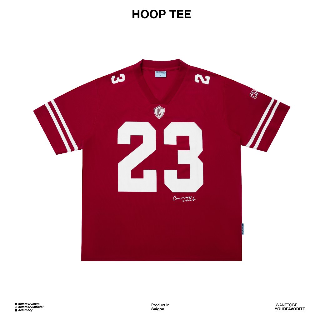 Áo Thun CEMMERY Local Brand Chính Hãng Hoop Tee Unisex Hình In 3 Màu