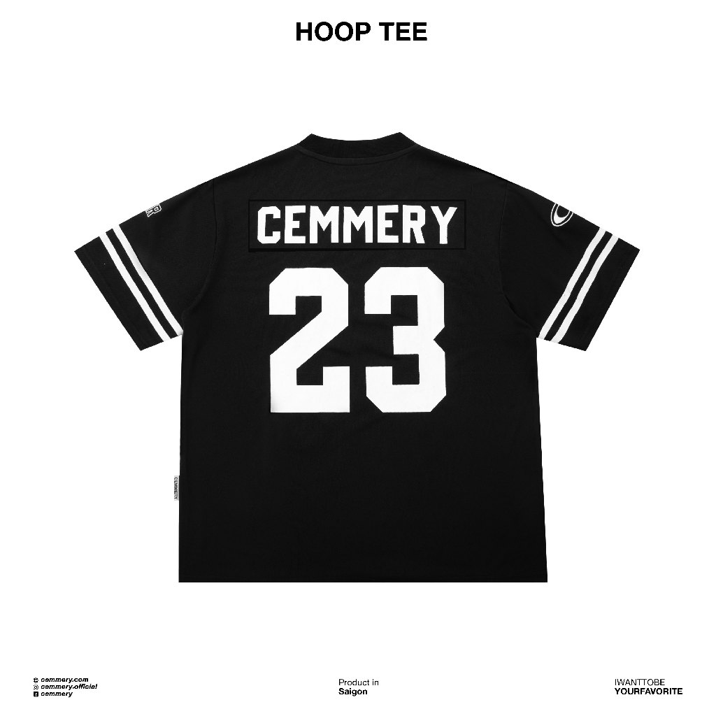Áo Thun CEMMERY Local Brand Chính Hãng Hoop Tee Unisex Hình In 3 Màu
