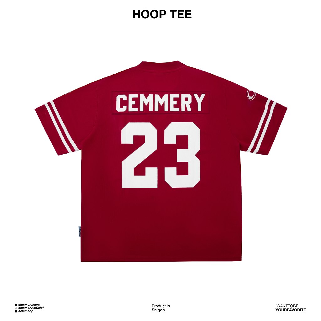 Áo Thun CEMMERY Local Brand Chính Hãng Hoop Tee Unisex Hình In 3 Màu