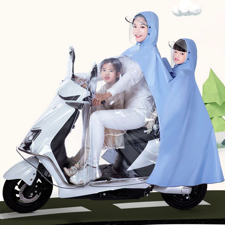 Áo mưa trong suốt phía trước PTLUXURY chất liệu cao cấp chống thấm nước tuyệt đối [ HÀNG TỐT ]