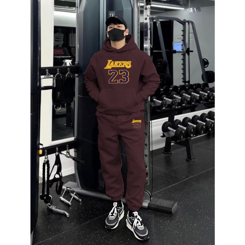 Set Hoodie Nam Nữ LAKES 23 Phong Cách Đơn Gian Trẻ Trung, Năng Động, Chất Liệu Nỉ Cao Cấp Dày Dặn