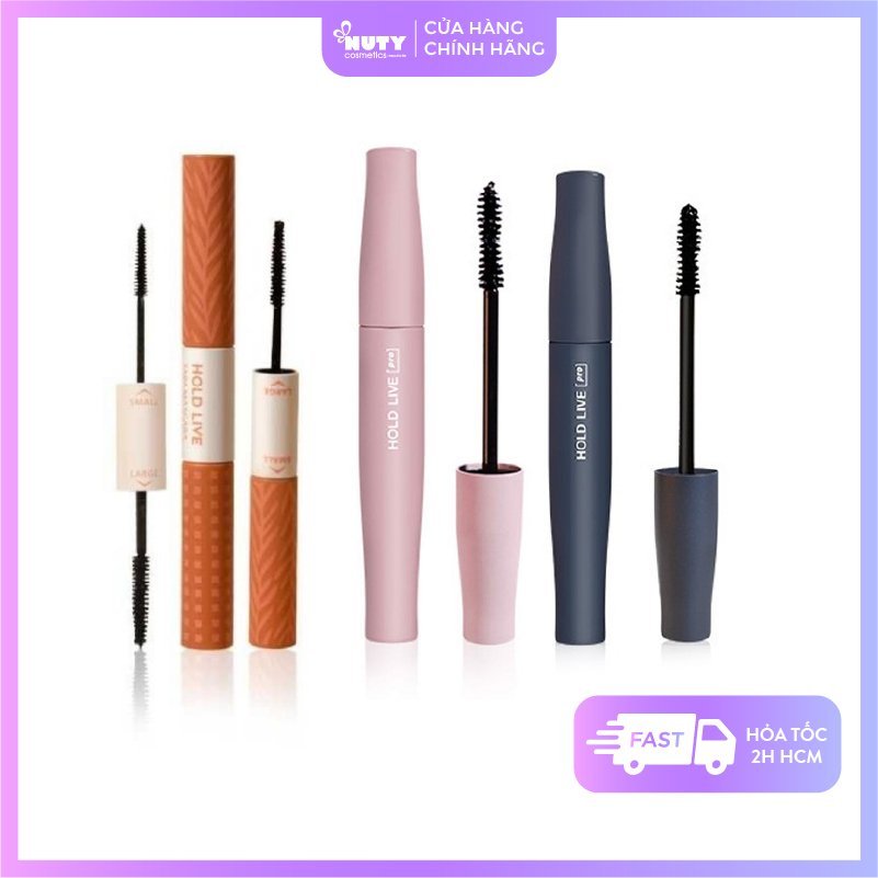 Mascara Hold Live Pro Curly (6g) và Mascara 2 Đầu Magic Double Head (4
