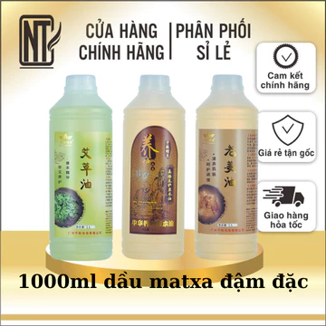 [CHÍNH HÃNG]1 lít Tinh Dầu massage Body ,tinh dầu giảm béo,dầu gừng nóng,tinh dầu ngải cứu, thuốc bắc,nhân sâm