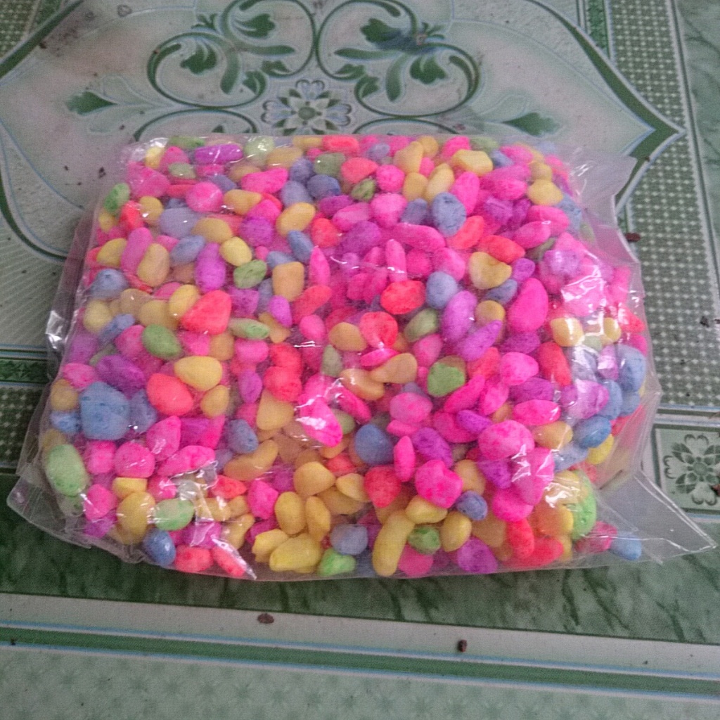 Sỏi Màu Trang Trí Chậu Cây (Bịch 600g) - Trang trí bể cá, sân vườn