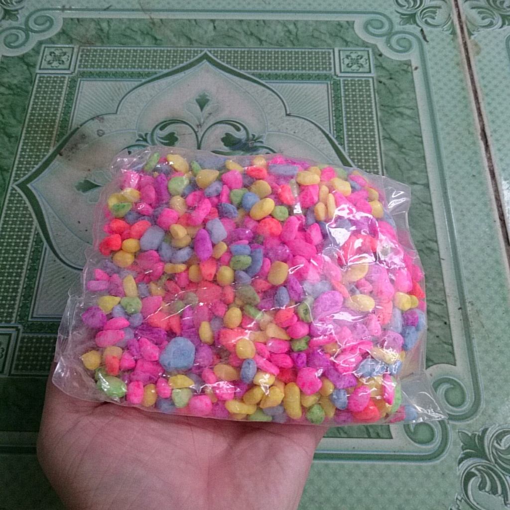 Sỏi Màu Trang Trí Chậu Cây (Bịch 600g) - Trang trí bể cá, sân vườn