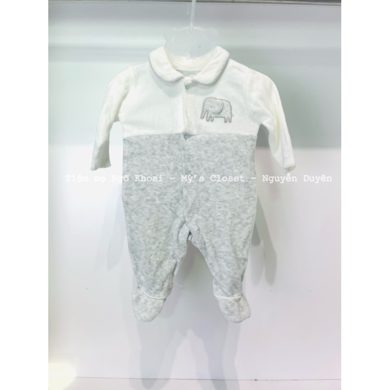 [MD55]  0/3-3/6M Body sleep sơ sinh nỉ nhung hiệu ZYY xuất xịn cho bé yêu NGÔ KHOAI MỲ