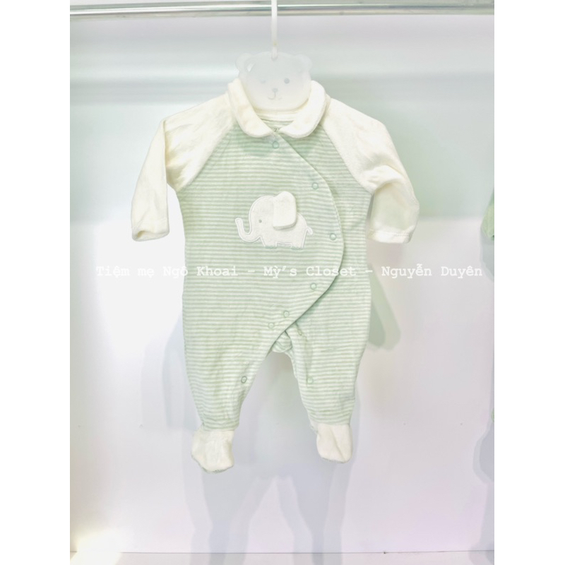 [MD55]  0/3-3/6M Body sleep sơ sinh nỉ nhung hiệu ZYY xuất xịn cho bé yêu NGÔ KHOAI MỲ