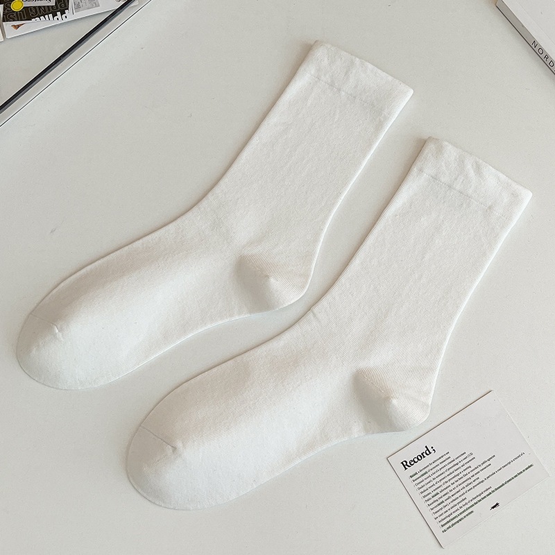 [QUÀ TẶNG KHÔNG BÁN]Tất cổ cao nam nữ, Vớ trơn cổ bo chất Cotton cao cấp