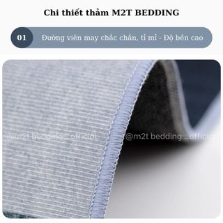 Thảm bếp lau chân 3D M2T Bedding, Thảm trải sàn tết chống trơn trượt trang trí siêu thấm hút