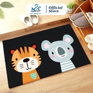 Thảm lau chân 3D M2T Bedding trải sàn chống trơn trượt, Thảm chùi chân trang trí bếp size 40x60cm