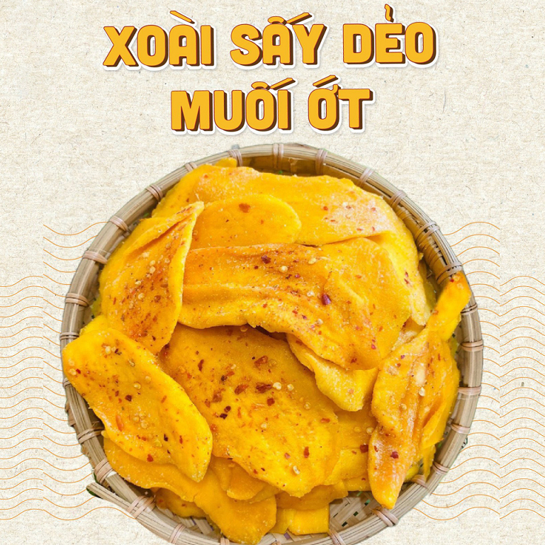 Xoài Sấy Dẻo Muối Ớt: Món Ăn Vặt Ngon Khó Cưỡng