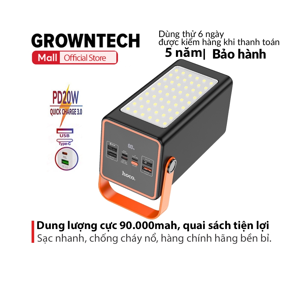 Sạc dự phòng không dây Hoco J107 dung lượng 90000Mah sạc nhanh 22.5W ...