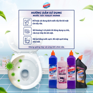 Dung Dịch Tẩy Rửa Toilet HOMIE EXPERT Nhiều Mùi Hương