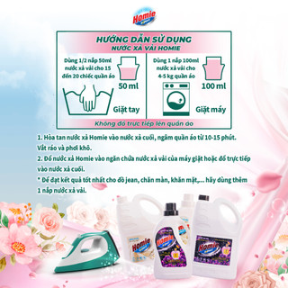 Nước xả vải HOMIE EXPERT Hương Nước Hoa 3.5kg