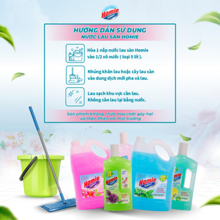 Nước Lau Sàn HOMIE EXPERT Nhiều Mùi Hương 900ml