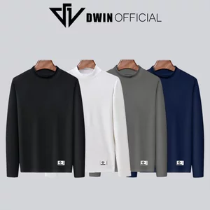 Áo giữ nhiệt nam dài tay Dwin thun cao cổ co giãn lót nỉ local brand GN04A