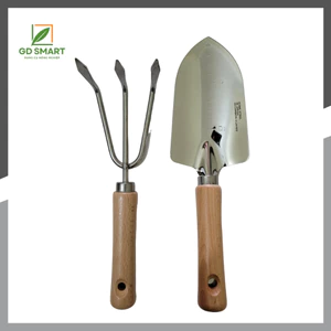 Combo Dụng Cụ Làm Vườn Cây Cảnh To Xẻng Xới Đất Cào Đất (30cm) - Dụng Cụ Nông Nghiệp GD Smart