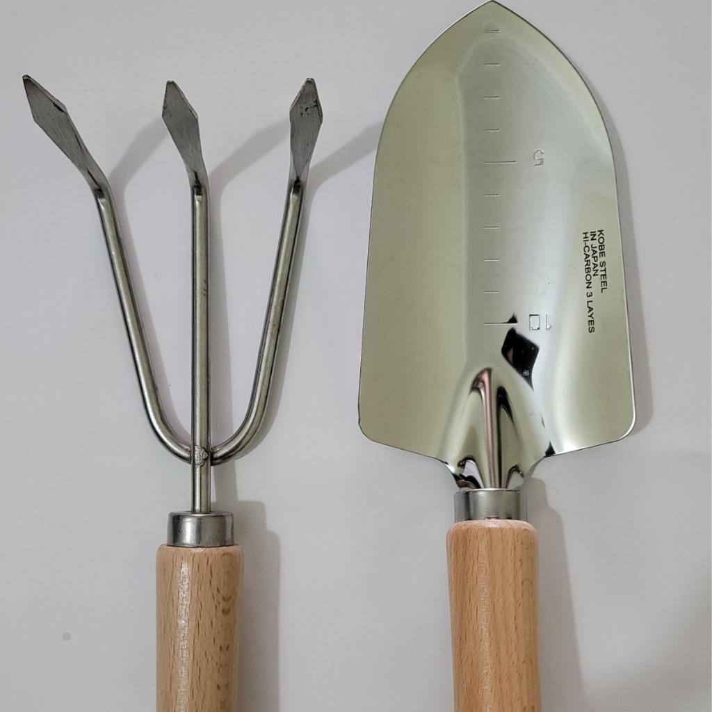(FREESHIP) Combo Dụng Cụ Làm Vườn Cây Cảnh To Xẻng Xới Đất Cào Đất (30cm) - Dụng Cụ Nông Nghiệp GD Smart