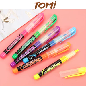 Bút Đánh Dấu Bút Dạ Quang 6 Màu Lựa Chọn TOMI 182
