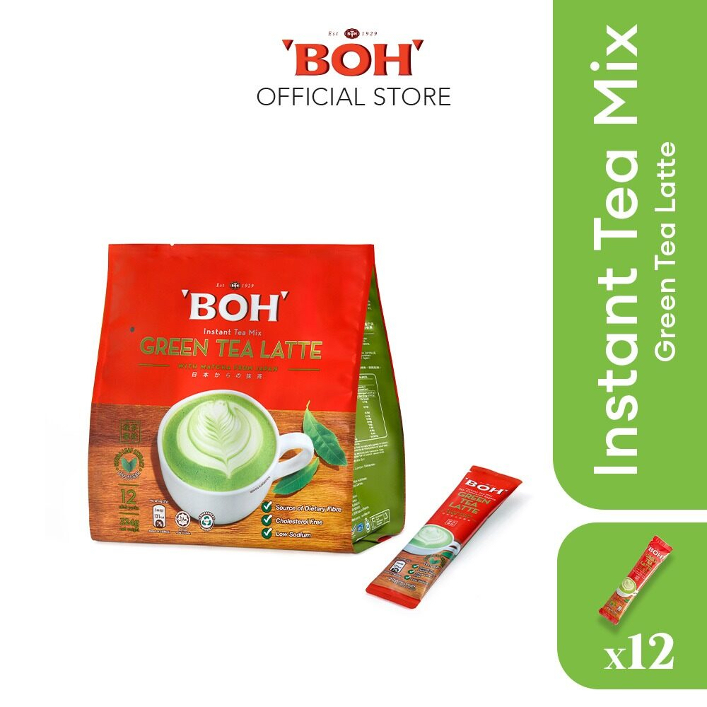 BỘT TRÀ SỮA VỊ TRÀ XANH LATTE TÍ ĐƯỜNG HIỆU BOH - BOH GREEN TEA LATTE ...