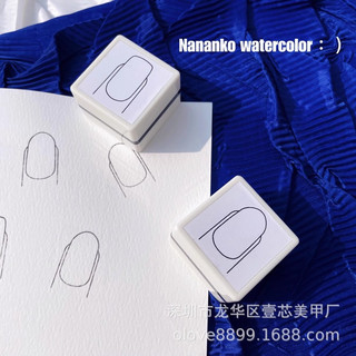 Con dấu in hình móng - tạo phom móng hỗ trợ tập vẽ nail - vẽ màu nước