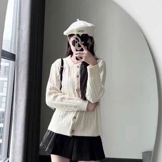 Áo Cadigan Dáng Dài, Áo Khoác Len From Ôm Bigsz Phong Cách Cá Tính Phối Thêu Ngựa Ngực Dễ Phối Đồ Hàng Qccc Loại 1 Tongk