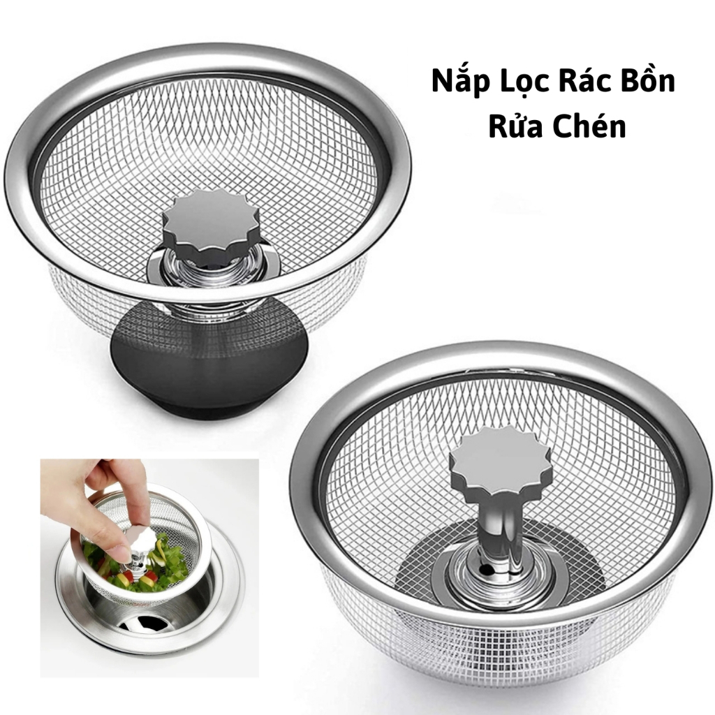 Nắp Lọc Rác Bồn Rửa Chén Bằng Thép Không Gỉ Chống Tắc Nghẽn Tiện Dụng ...