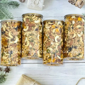 Granola Ăn Kiêng Nhiều Hạt 500g yến mạch 3 vị ( 65% hạt và hoa quả sấy và 35% yến mạch)