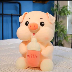 Gấu bông heo ôm bình sữa lợn bú bình 50cm mẫu thú nhồi bông siêu cute hàng cao cấp mềm mịn