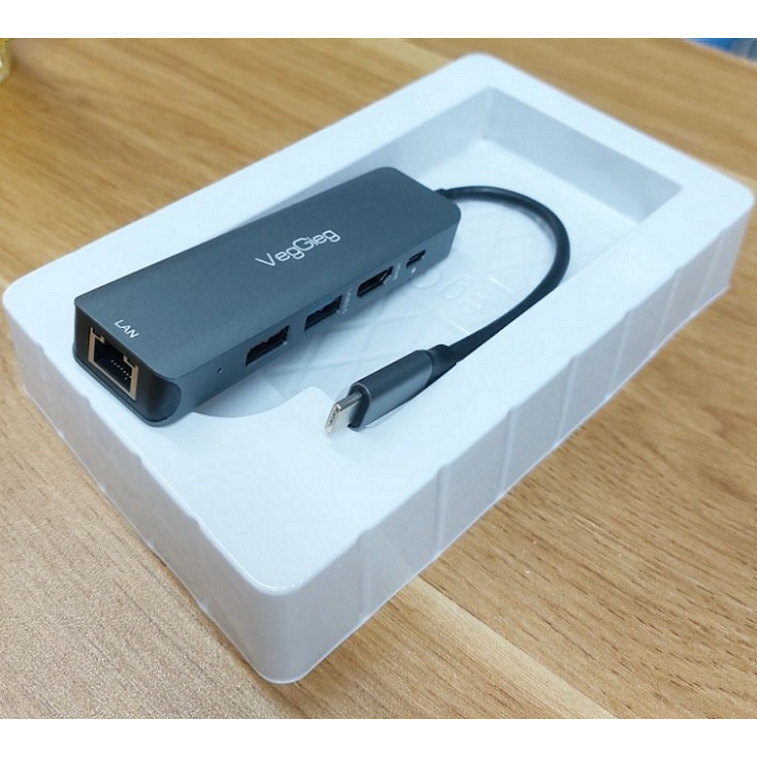 HUB chuyển đổi USB type C 5 trong 1 VegGieg V-TC05R chính hãng