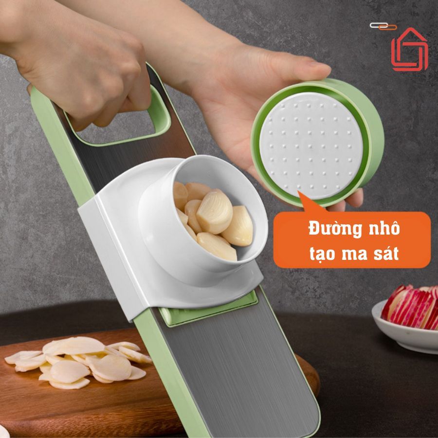 Bộ nạo rau củ quả 5 lưỡi dao, INOX 304 không gỉ -  đồ bào rau củ đa năng cao cấp (   hot)