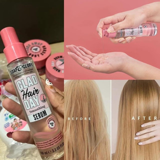 SERUM PHỤC HỒI TÓC SOAP & GLORY GLAD HAIR DAY SMOOTHING SERUM CHAI 100ML - PHỒNG PHỀNH