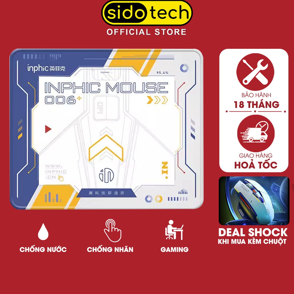 Miếng lót chuột máy tính SIDOTECH INPHIC GUNDAM gaming pad cỡ lớn cỡ nhỏ 70x30 25x30 bàn di chuột laptop pc chống nước | BigBuy360 - bigbuy360.vn
