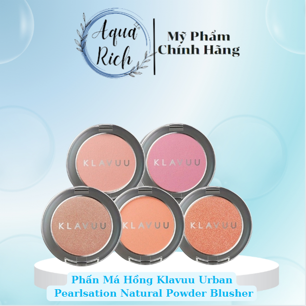 [Đủ Màu] Phấn Má Hồng Klavuu Urban Pearlsation Natural Powder Blusher 5 ...