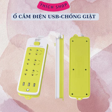 Ổ CẮM ĐIỆN THÔNG MINH 8 Ổ CẮM CAO CẤP CHỐNG GIẬT-Ổ CẮM THÁI GIA-Ổ CẮM THÁI LAN