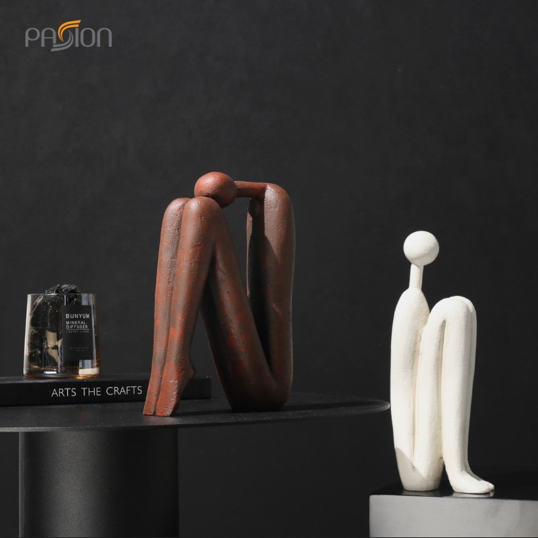 Tượng Trang Trí Decor Nhà Cửa Phòng Khách, Bàn Làm Việc Phong Cách Châu Âu Nghệ Thuật, Sang Trọng, Hiện Đại