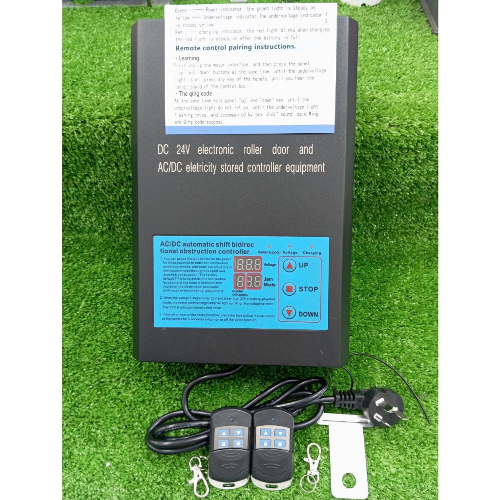 Hộp nhận cửa cuốn 24V cho động cơ AC/DC, thích hợp cho motor cuốn tấm liền 24V