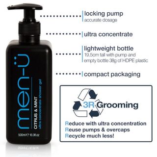 Sữa tắm siêu đậm đặc Men-U Citrus & Mint Shower Gel