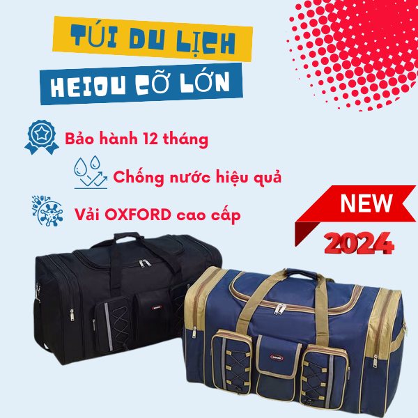 Ba lô túi du lịch cỡ lớn túi đựng quần áo loại to nhiều ngăn chống nước HEIOU